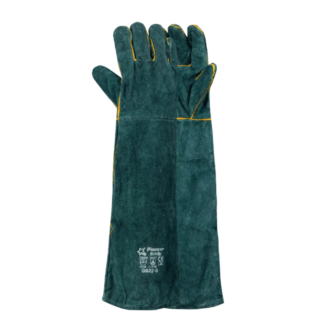 Green Lined Welding Gloves (Elbow)
