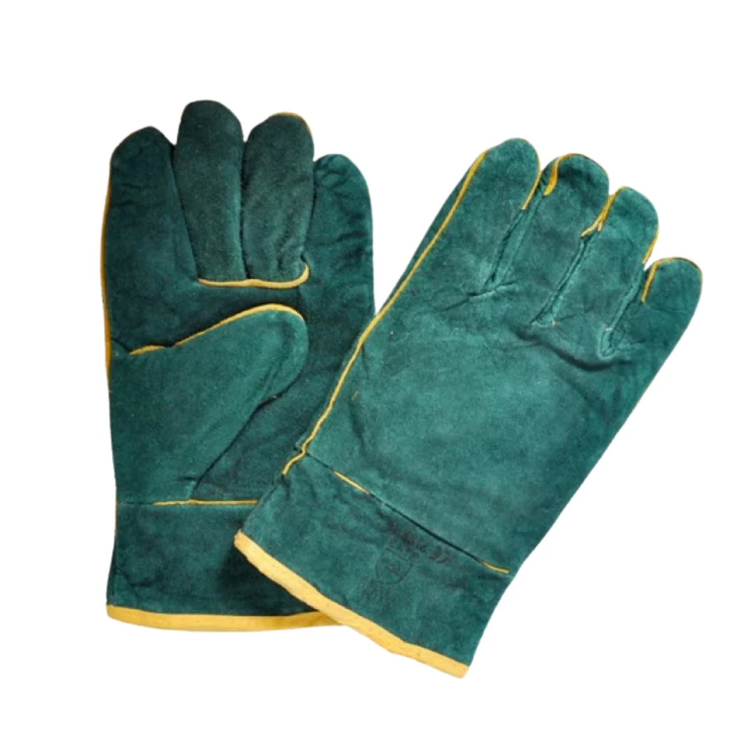 Green Lined Welding Gloves (Wrist)