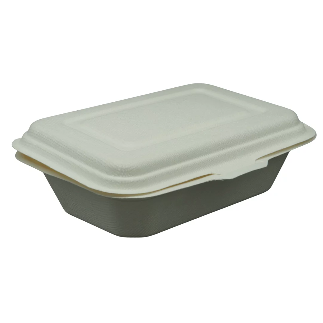 Single Compartment Clamshell | 600ml | White