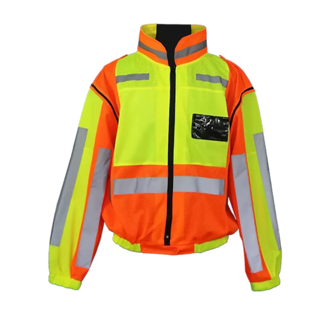 Reflective Jacket With Detachable Sleeve