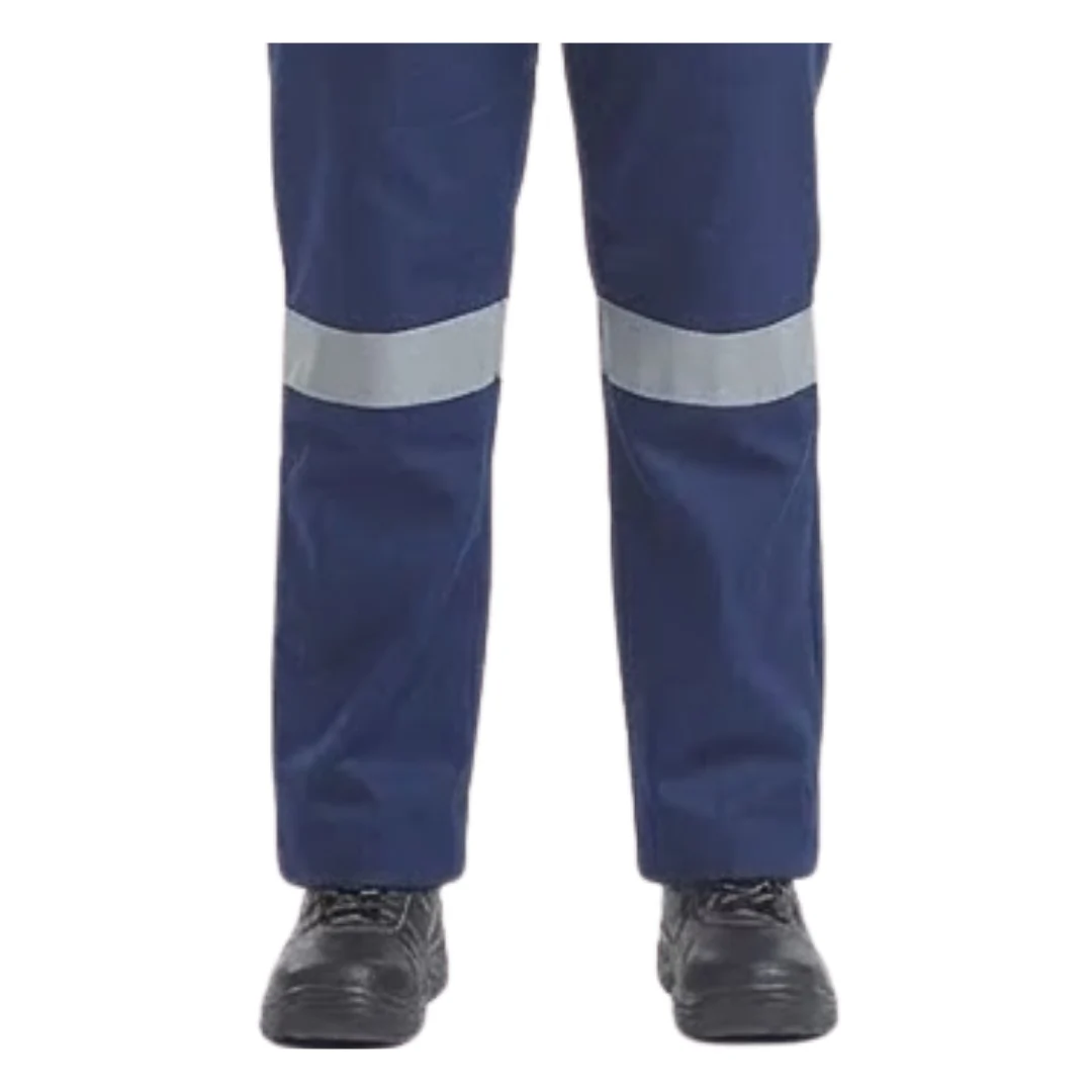 D59 Navy Blue Flame & Acid Ladies Pants Reflective Tape