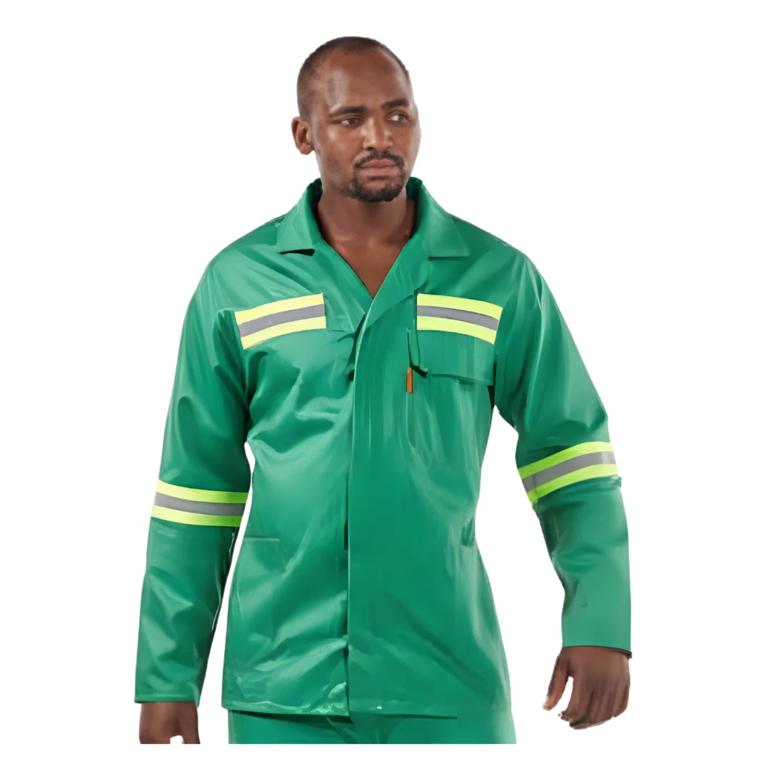 D59 Fern Green Flame Conti Jacket Reflective Tape