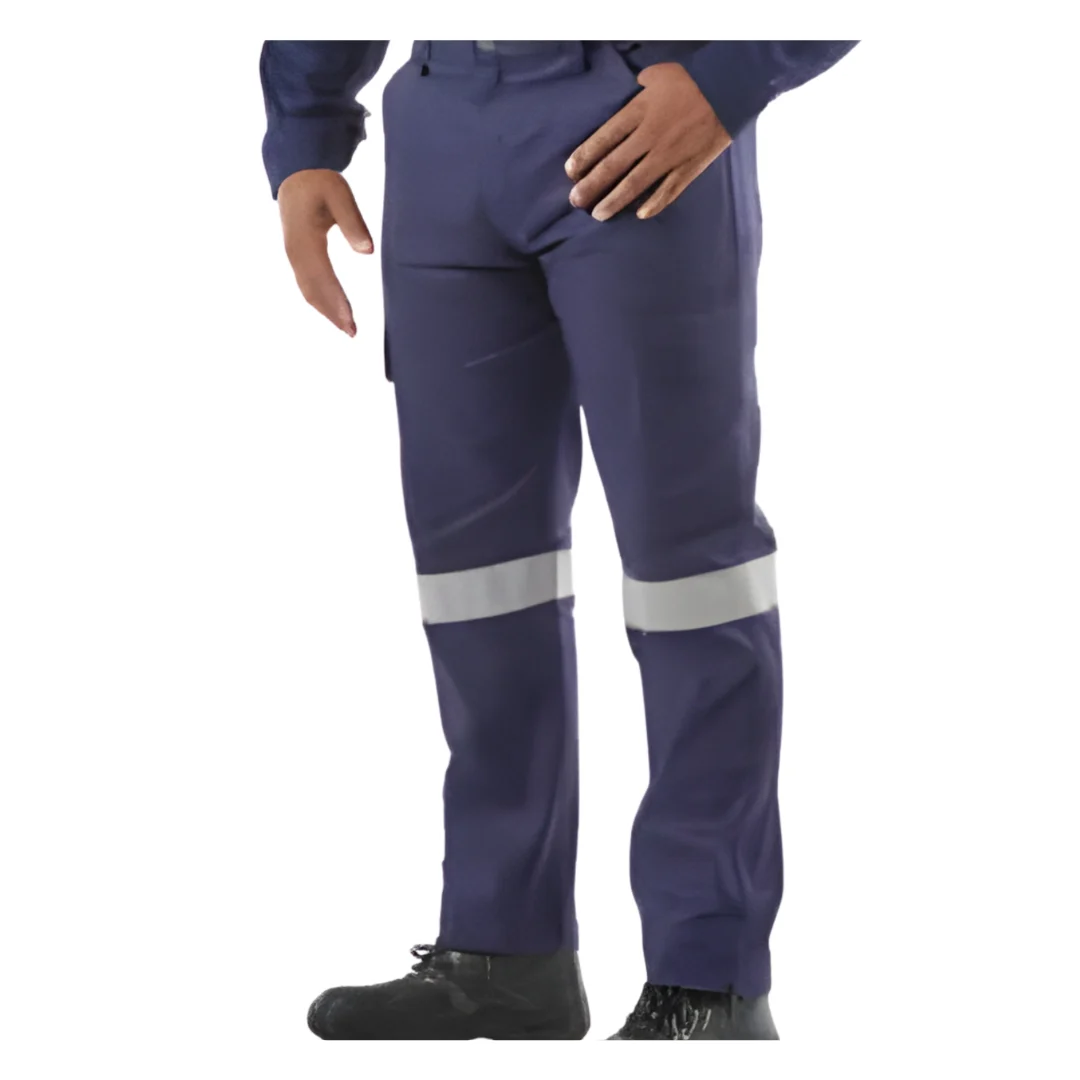 Dromex J54 Navy Blue Cargo Pants Reflective Tape