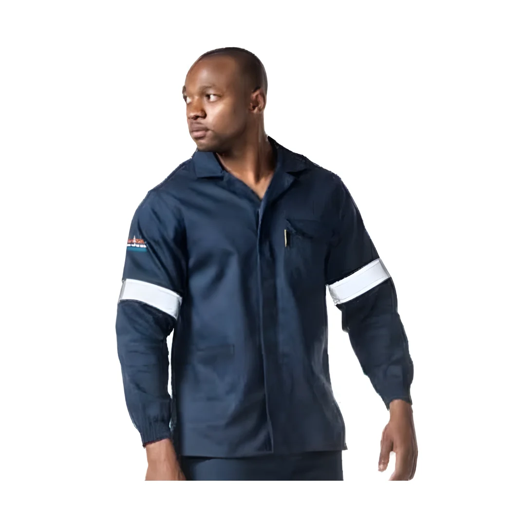 D59 Navy Blue Flame And Acid Jacket Reflective Tape