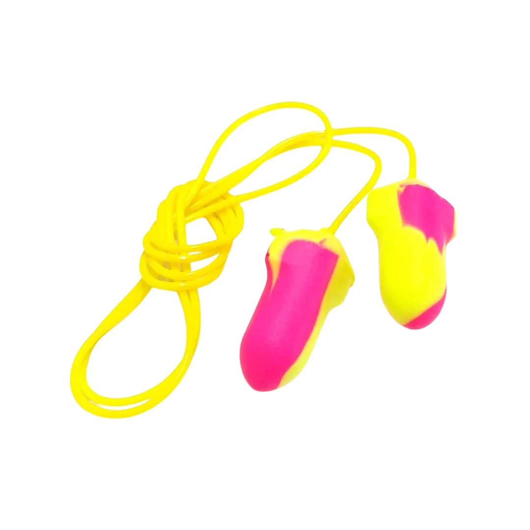 Fluorescent Dual Colour Bell PU Foam Disposable And Corded