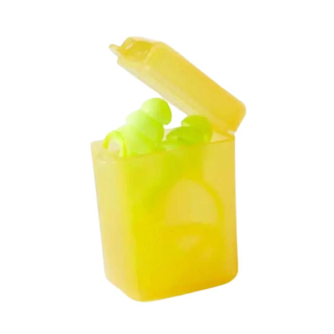 Green Mushroom Re-Usable Earplug Green Cord