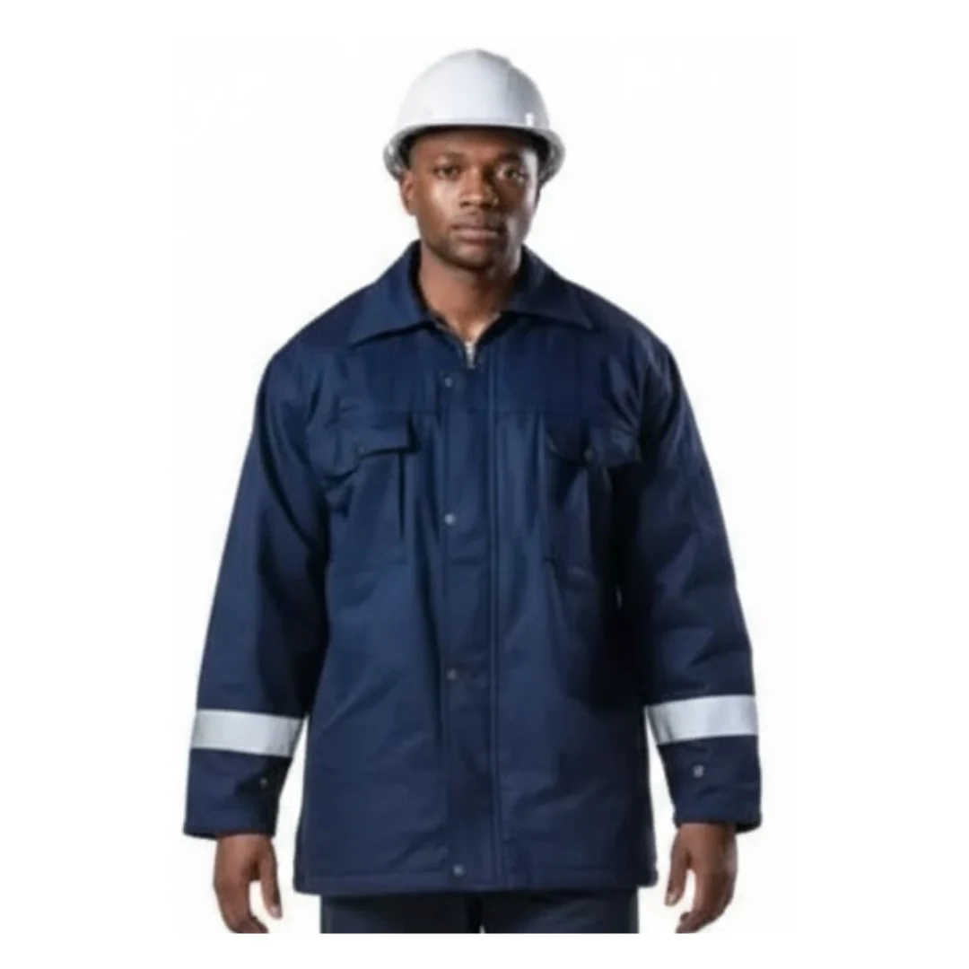 D59 Navy Blue Flame & Acid Thermal Jacket