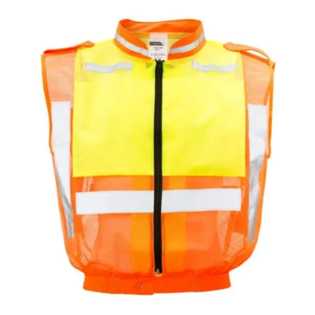 Lime/Orange Traffic Reflective Vest Sleeveless