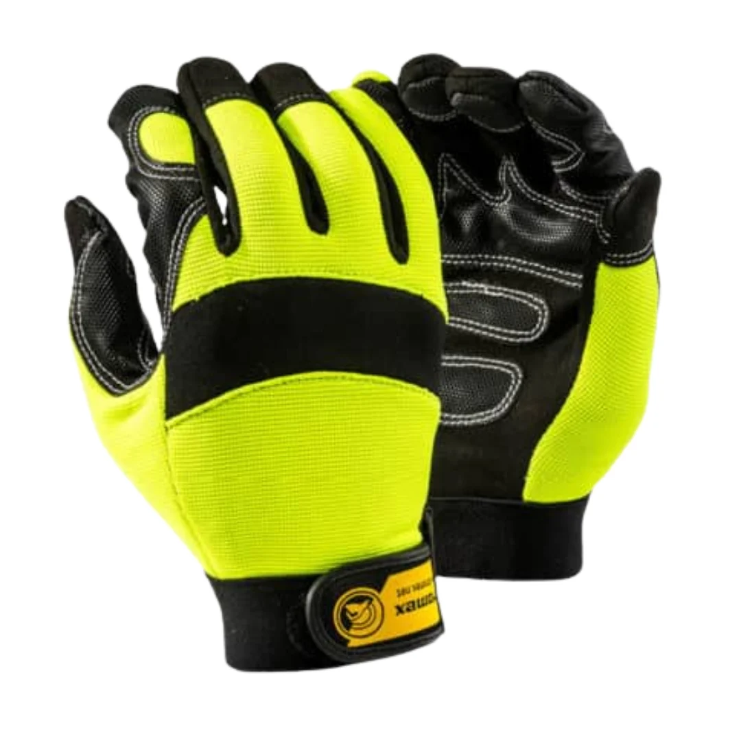 Dromex Mach 5 Impact Black Meta Palm Yellow